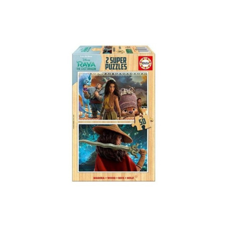 EDUCA - PUZZLE 2X50  RAYA&THE  LAST  DRAGON