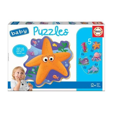 EDUCA - PUZZLE 12  MOIS  ANIMAUX  MARINS