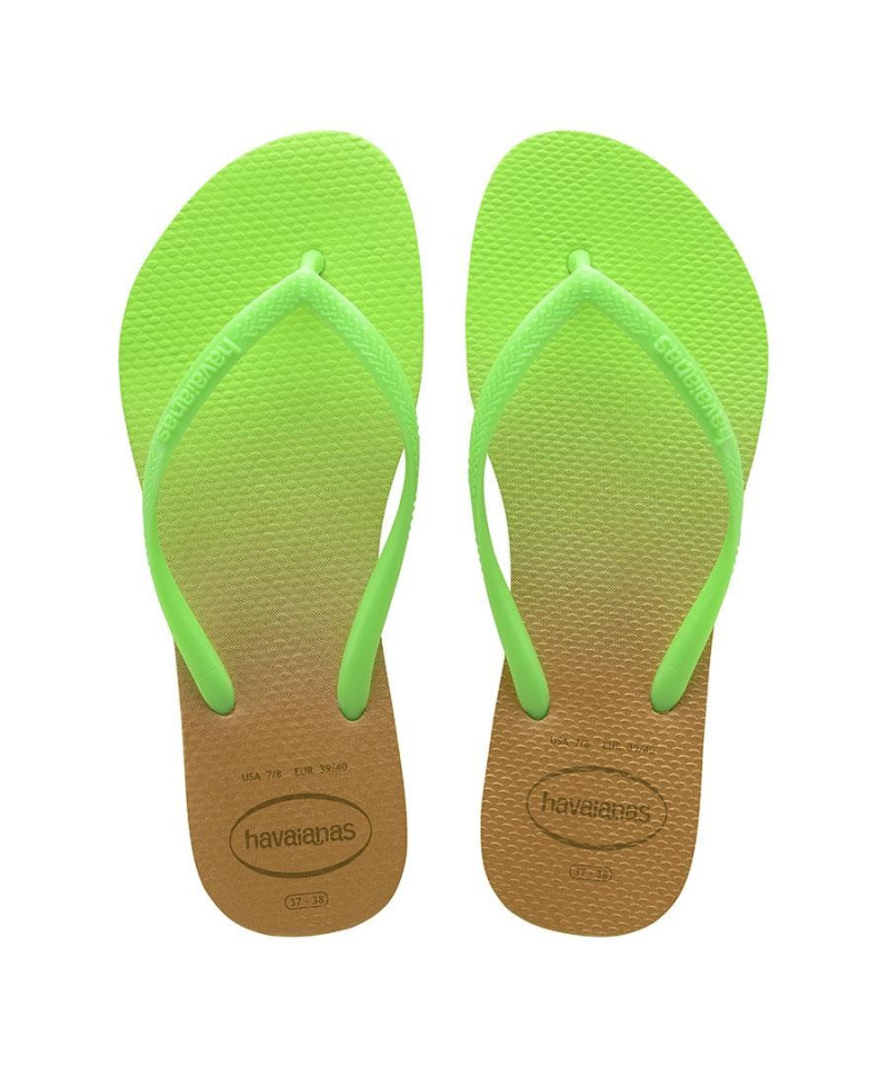 HAVAIANAS - SLIM GRADIENT WHITE/FLUORESCENT ELETRIC F72