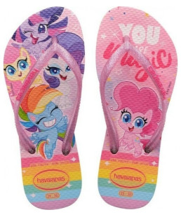 HAVAIANAS - KIDS SLIM MY LITTLE PONY MACARON PINK I02