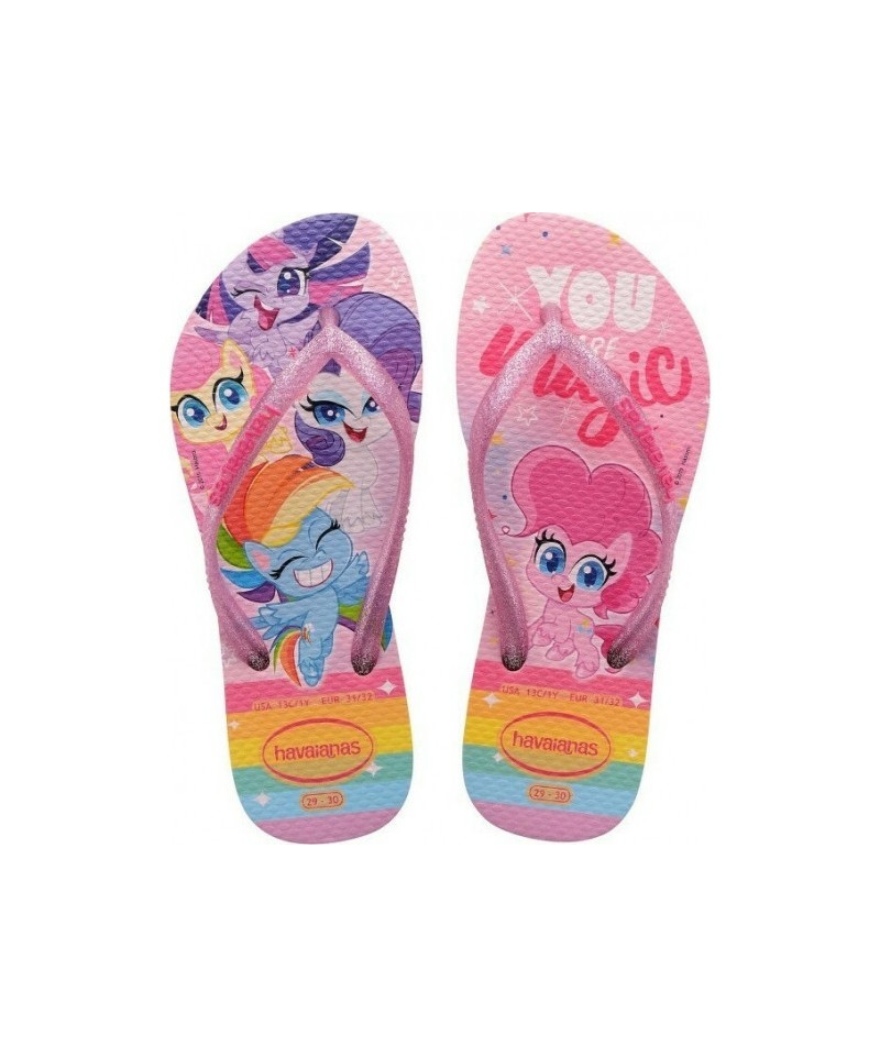 HAVAIANAS - KIDS SLIM MY LITTLE PONY MACARON PINK I02