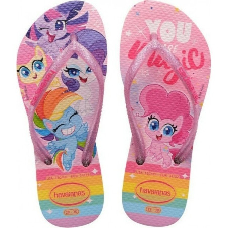 HAVAIANAS - KIDS SLIM MY LITTLE PONY MACARON PINK I02