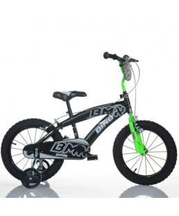 DINO BIKES - DINO BIKE 16" BLACK-GREEN - 165XC-0401