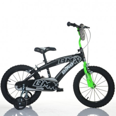 DINO BIKES - DINO BIKE 16" BLACK-GREEN - 165XC-0401