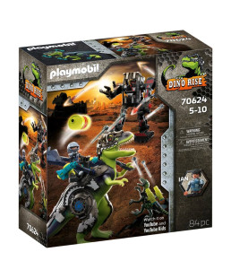 PLAYMOBIL - TYRANNOSAURE ET ROBOT GEANT