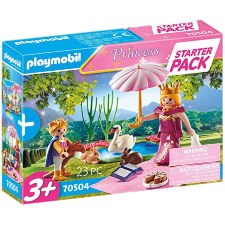 PLAYMOBIL - STARTER PACK REINE ET ENFANT