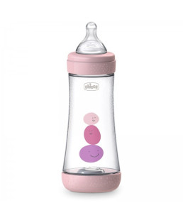 CHICCO - BIBERON EN PLASTIQUE PERFECT5 300ML GIRL