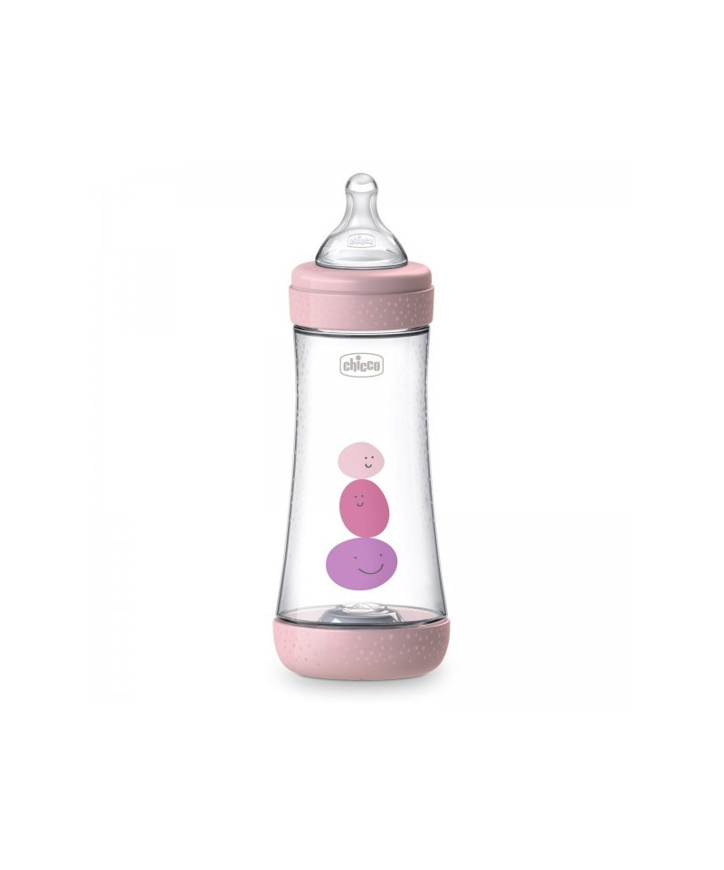 CHICCO - BIBERON EN PLASTIQUE PERFECT5 300ML GIRL