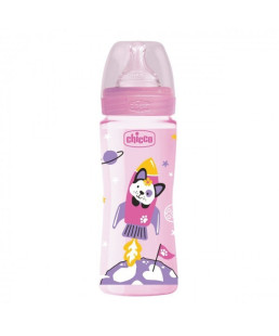 CHICCO - BIBERON EN PLASTIQUE GIRL 330ML