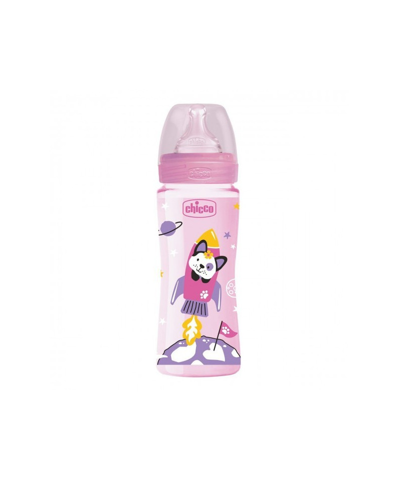 CHICCO - BIBERON EN PLASTIQUE GIRL 330ML