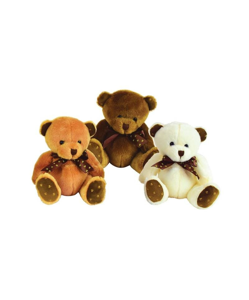 JEMINI - PELUCHE OURS NOEUD 15CM