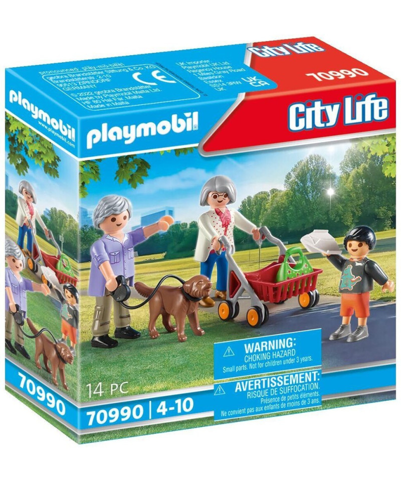 PLAYMOBIL - GRANDS PARENTS AVEC PETIT FILS