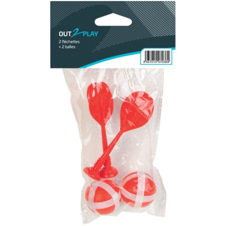OUT2PLAY - 2 FLECHETTES ET 2 BALLES