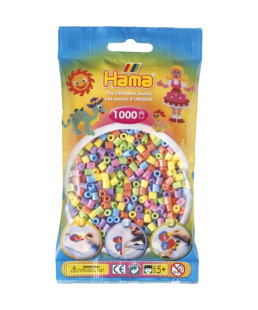 HAMA - 1000 PERLES PASTEL MIX