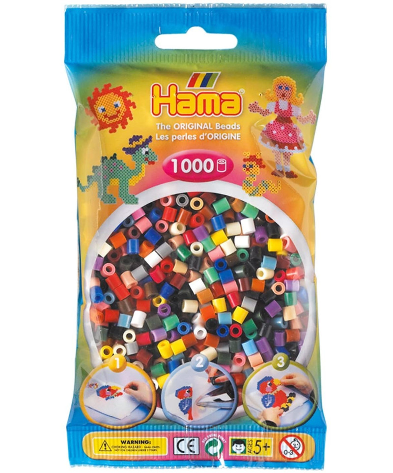 HAMA - SAC 1000 PERLES 22 COL