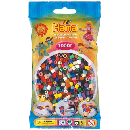HAMA - SAC 1000 PERLES 22 COL