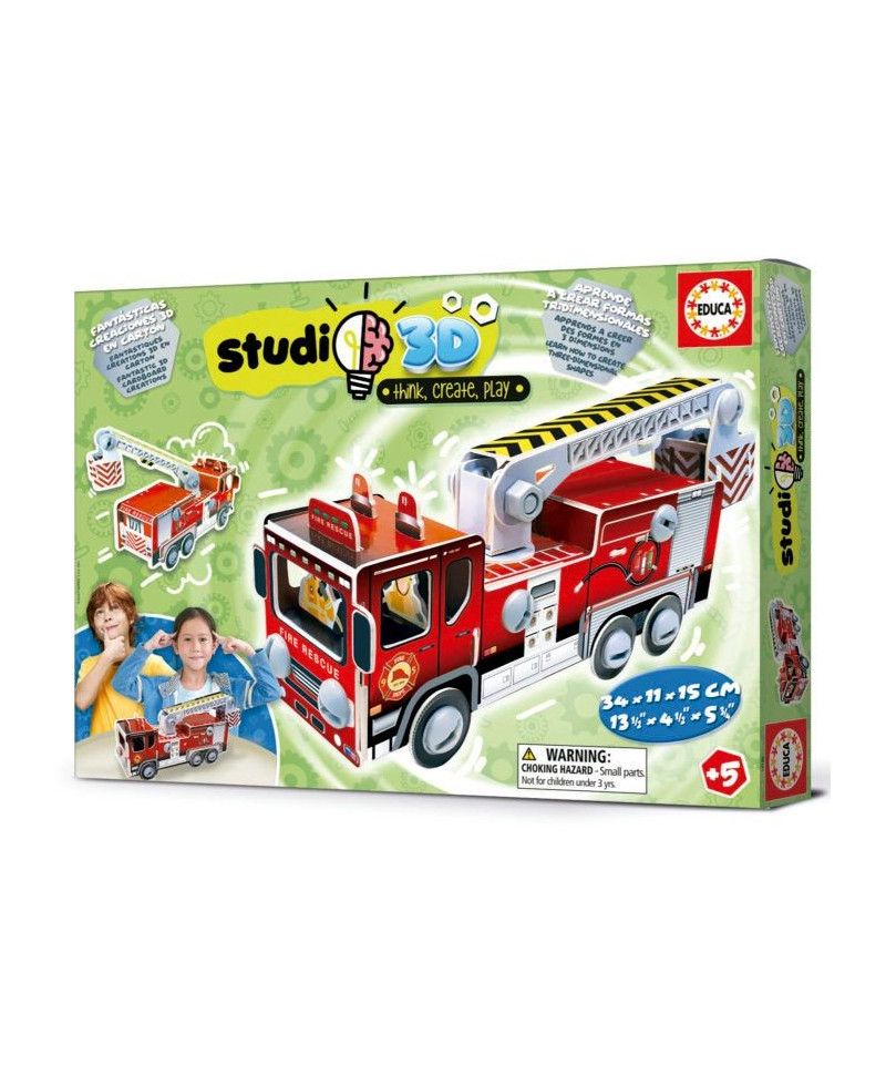 EDUCA - COCHE DE BOMBEROS STUDIO 3D