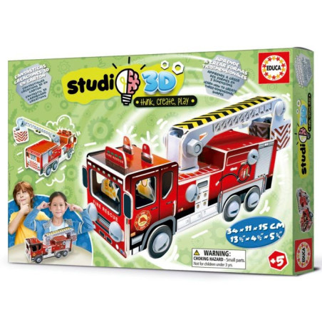 EDUCA - COCHE DE BOMBEROS STUDIO 3D