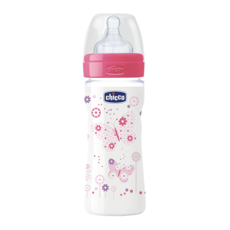 CHICCO BIBERON GIRL 250ML SIL